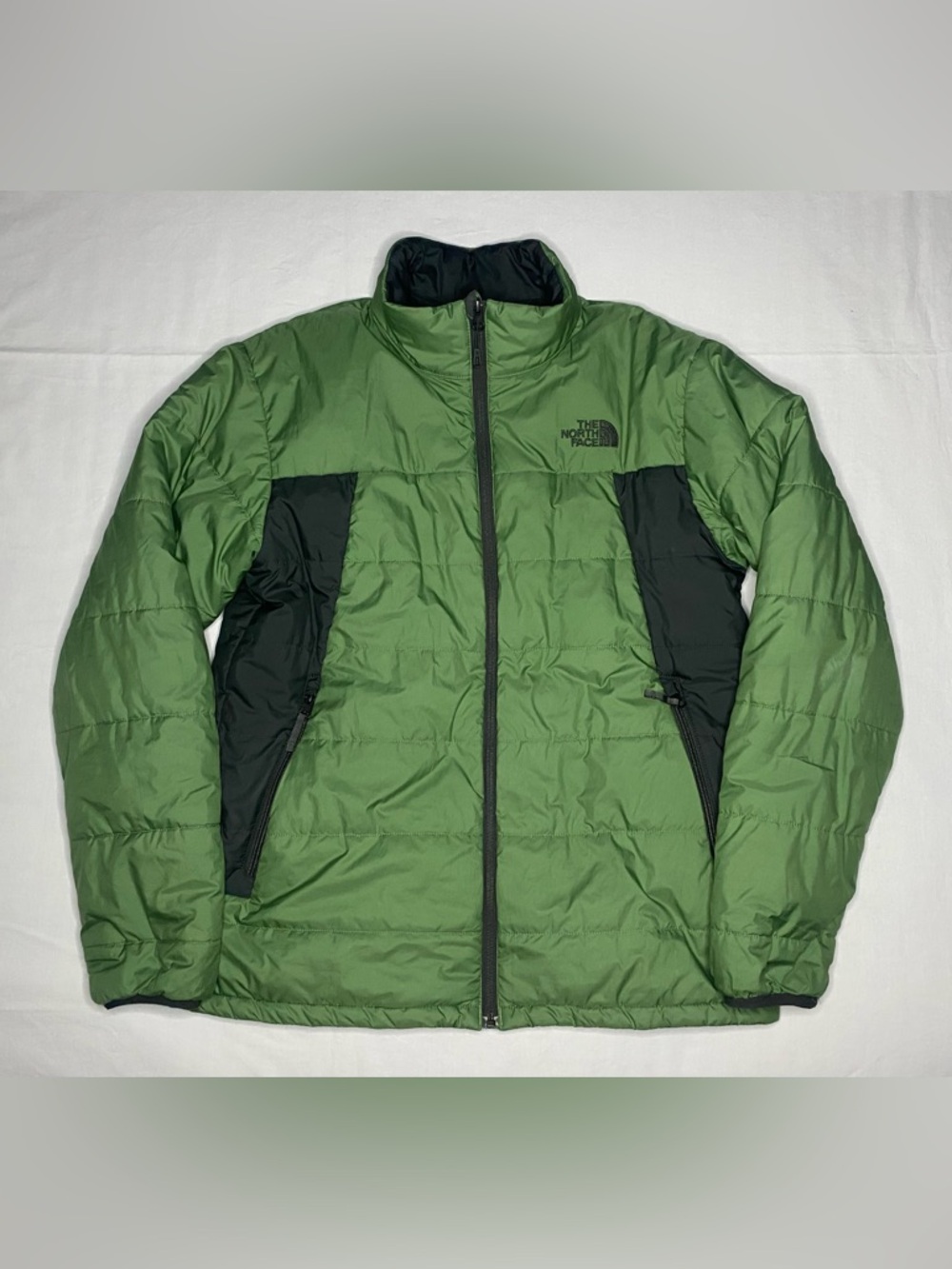 The North Face Jacket Mens M Green Lightweight Bombay Puffer Hike Gorpcore